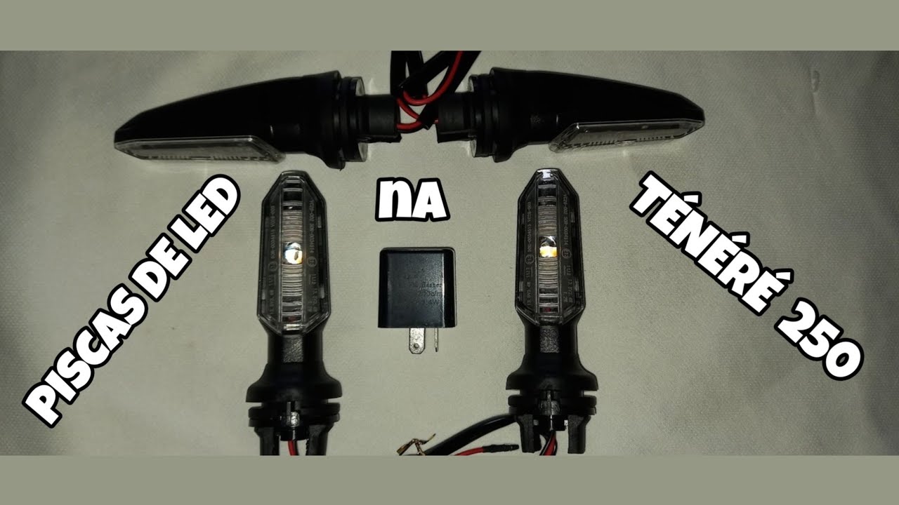 INSTALANDO PISCAS DE LED NA TÉNÉRÉ 250 COM (RELÉ DO PISCA)