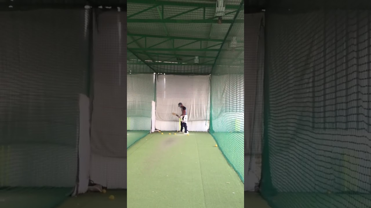 Indoor cosmos academy practice time #keepsupportinggyus #cricketshorts #cricketmerijaan #cricketlove