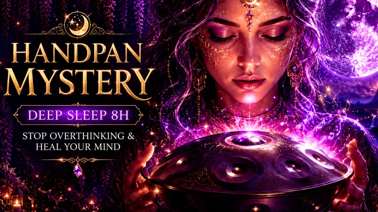 Handpan Sleep Mystery 🌙Deep Sleep Music 8H Relaxing Handpan for Insomnia, Stress Relief & Calm Night