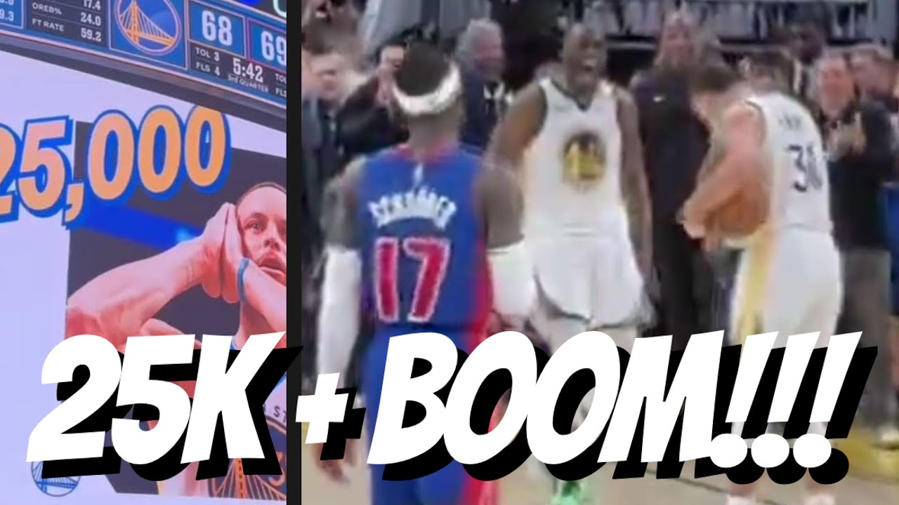 Steph Curry 25k 🏀 Draymond BOOM 💥 Gui Santos and-one 🗣️ + more behind-the-scenes vs Detroit Pistons