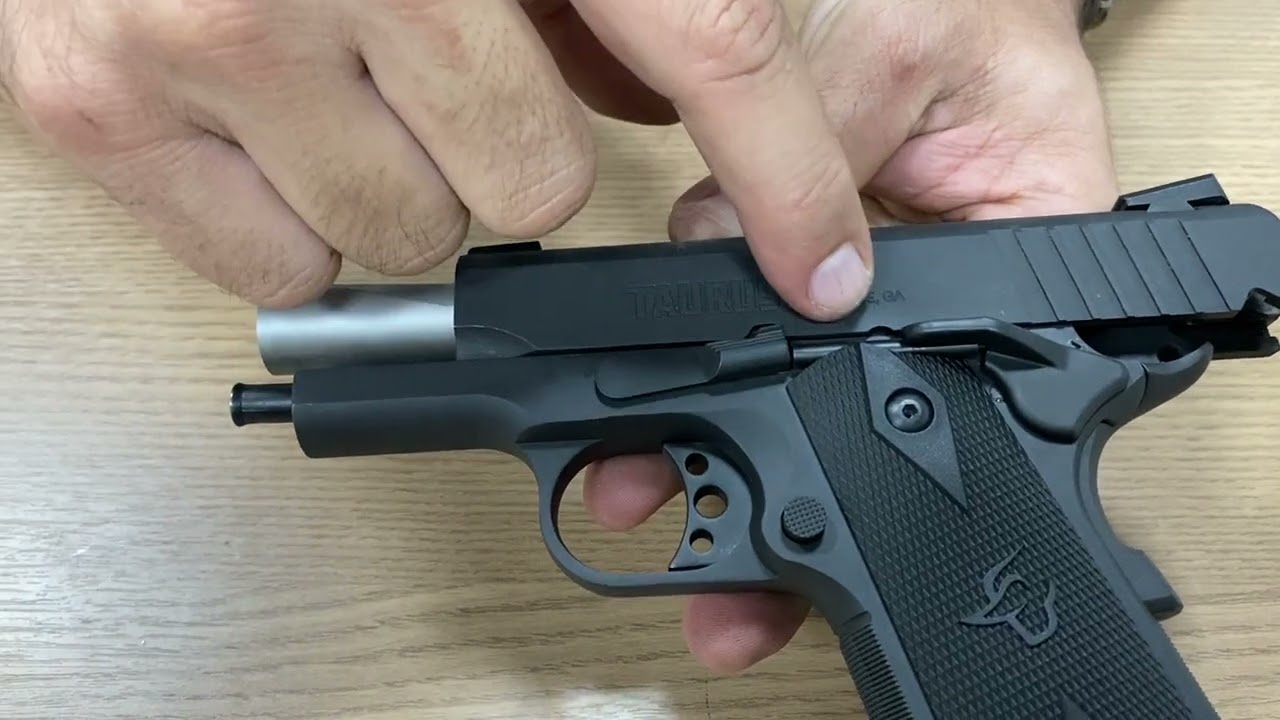 DESMONTAGEM PISTOLA TAURUS OFFICER  CAL 45