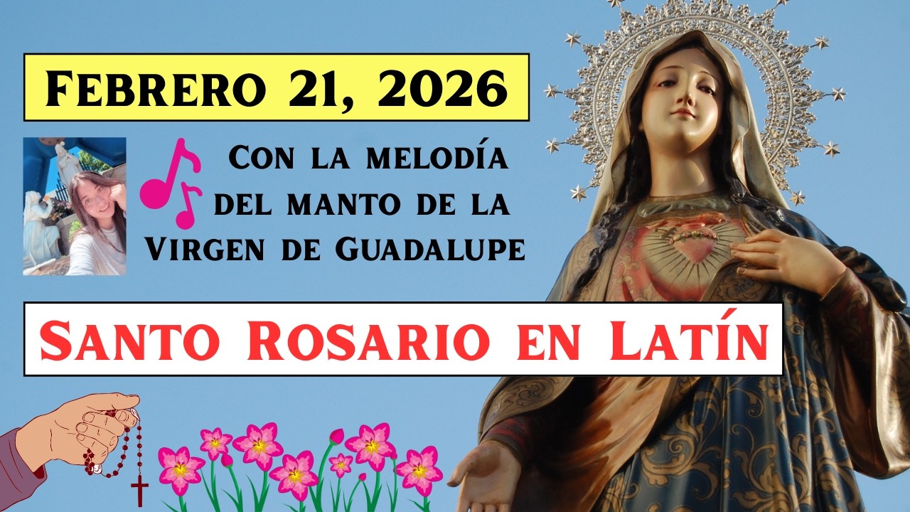 Santo Rosario de hoy EN LATÍN 🥰 - Misterios Gozosos con la @Pequeapologeta