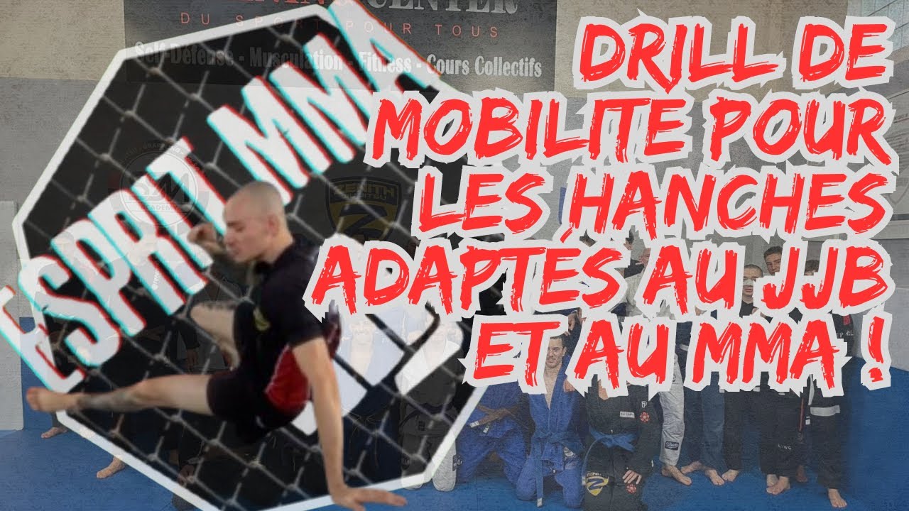 Drill de mobilité pour les hanches pour débutant et confirmé en JJB et MMA.