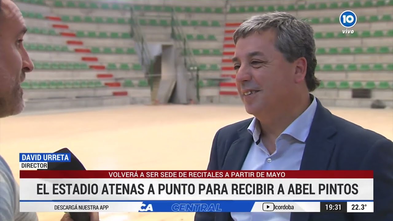 Atenas presenta su nuevo estadio con un show de Abel Pintos