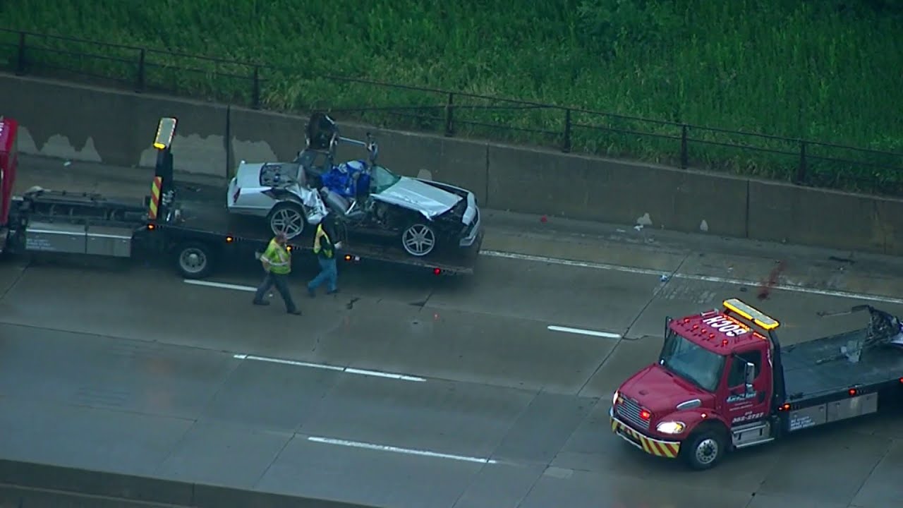 Chopper video: Passenger killed after driver hits tow truck working on the Lodge Freeway in Detroit