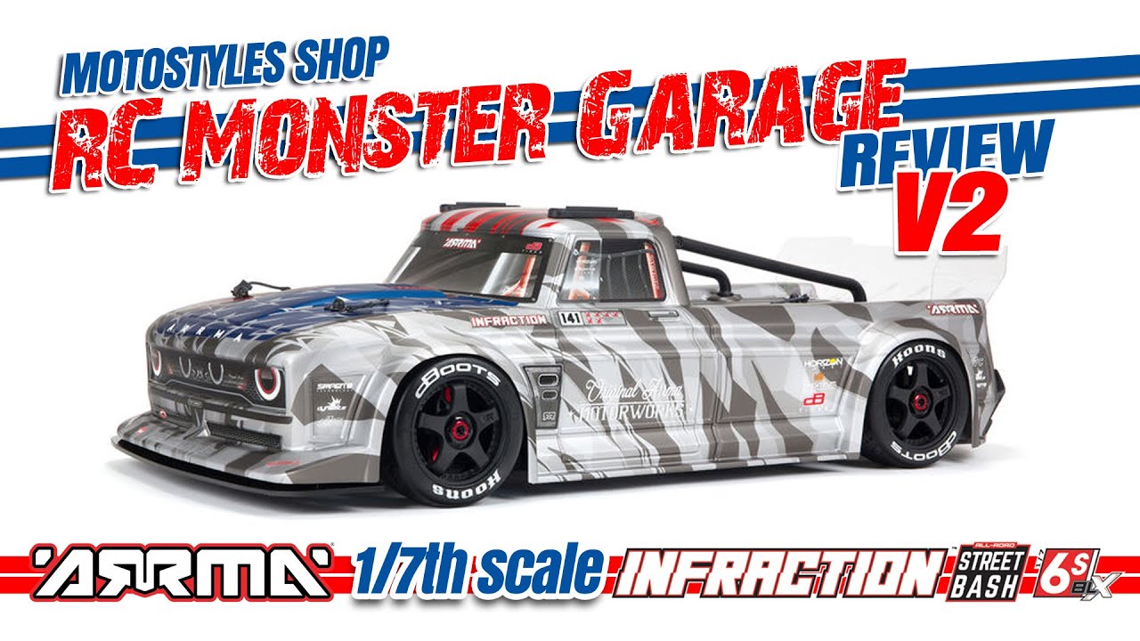Смотрите и смотрите! Новый внедорожный грузовик Arrma Infraction V2 масштаба 1/7 6S BLX RTR