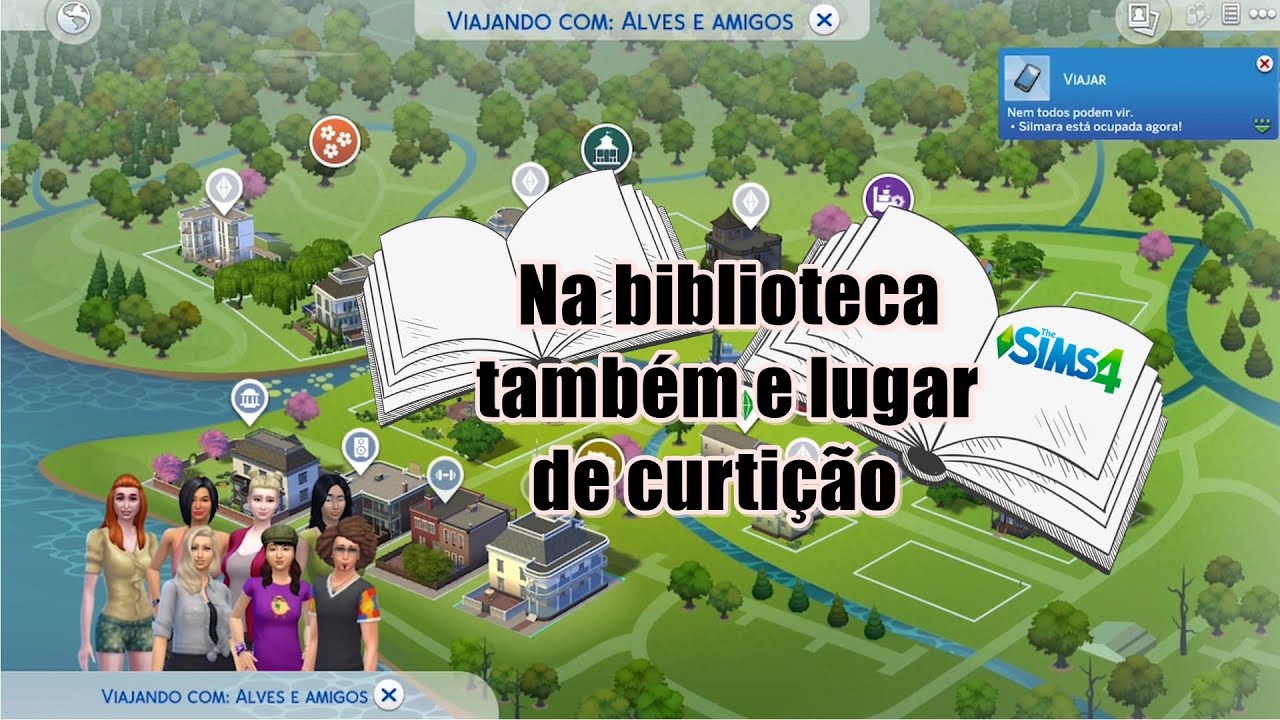 09  / The Sims 4 /  Na biblioteca também e lugar de curtição