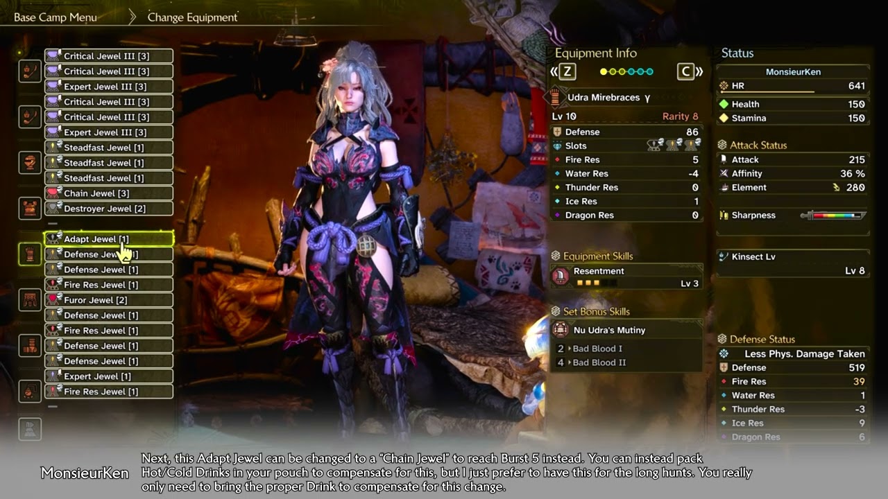 BALANCED ARMOR BUILD FOR INSECT GLAIVE MAIN! [TU3 - ENDGAME BUILD] — Monster Hunter: Wilds #mhwilds