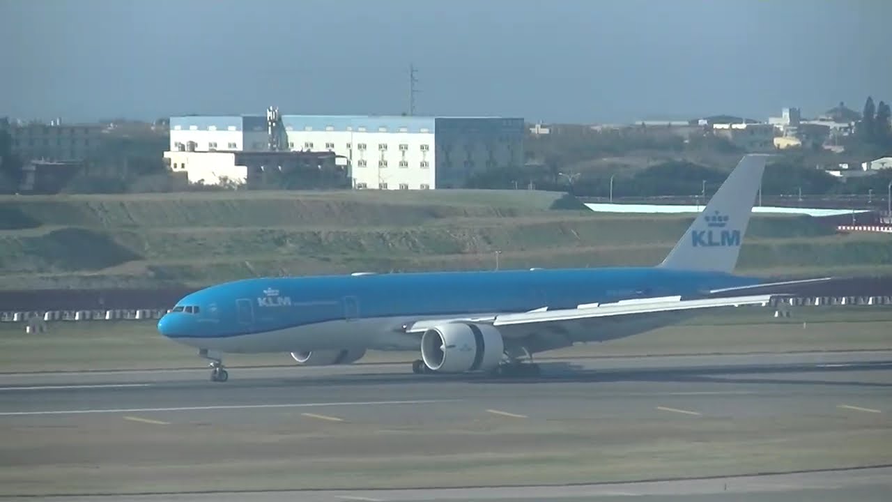 荷蘭皇家航空 KLM 777-206/ER(PH-BQP) KL-807 阿姆斯特丹(AMS)→桃園(TPE) landing