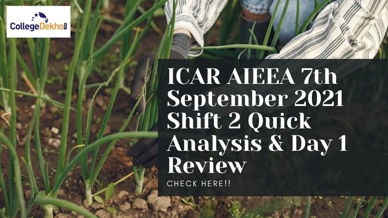 ICAR AIEEA 7th Sept Shift 2 Quick Analysis & Day 1 Overall Question Paper Analysis