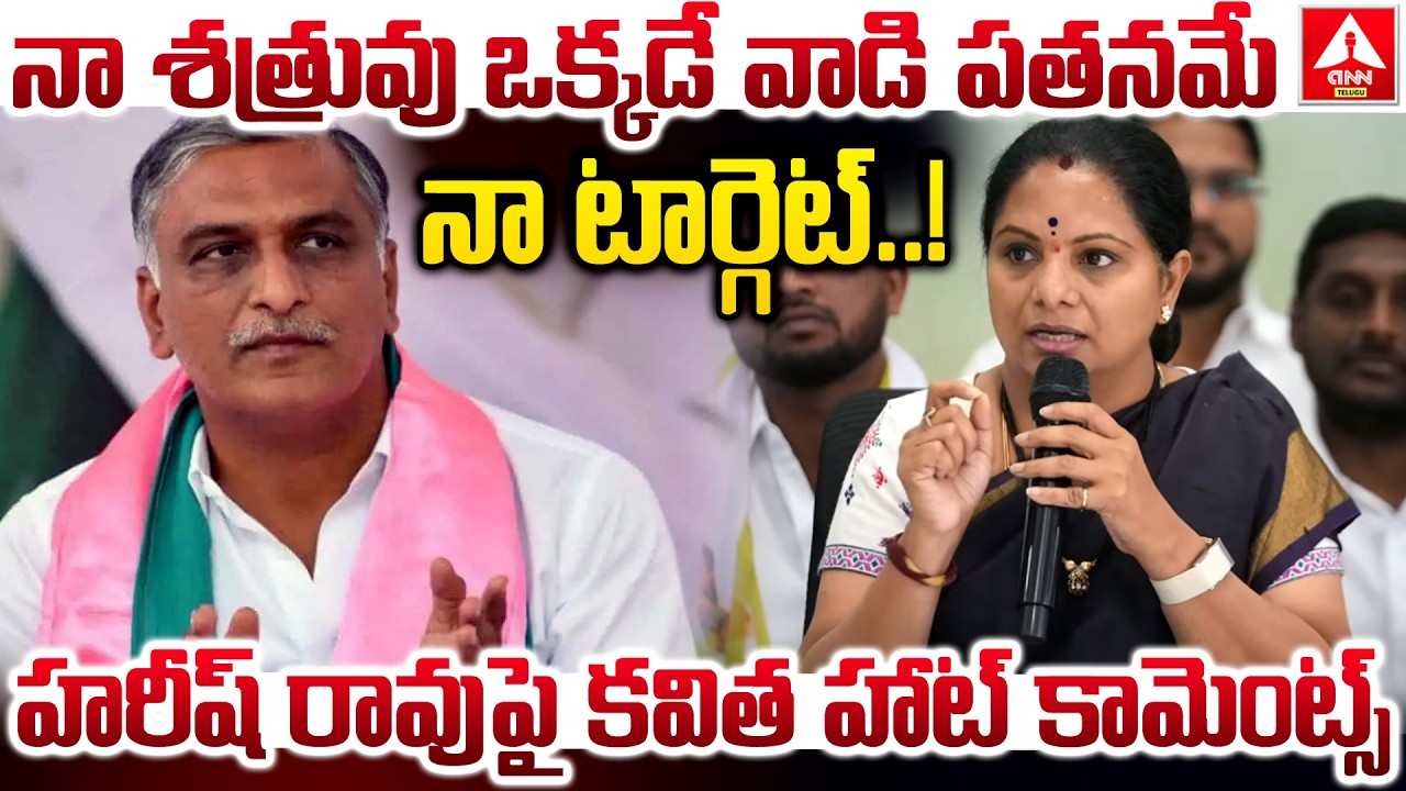 నా శత్రువుడు ఒక్కడే వాడి పతనమే నా టార్గెట్..! | Kavitha MASS Warning To Harish Rao | ANN Telugu
