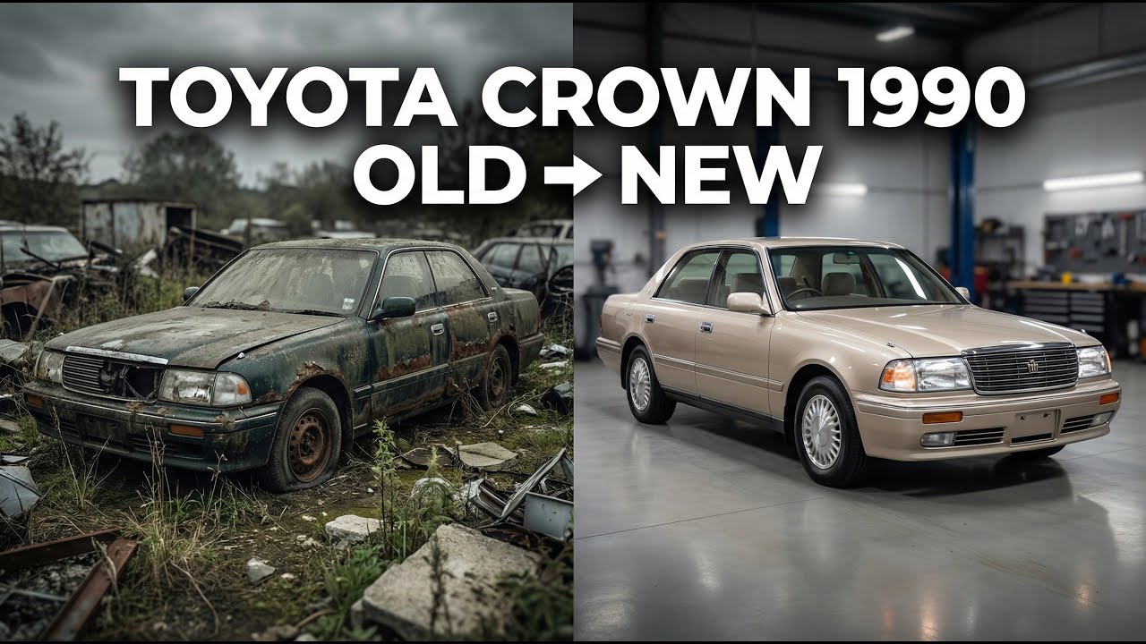 “Abandoned TOYOTA Crown 1990 Restored to Perfection | Full Classic Car Transformation”