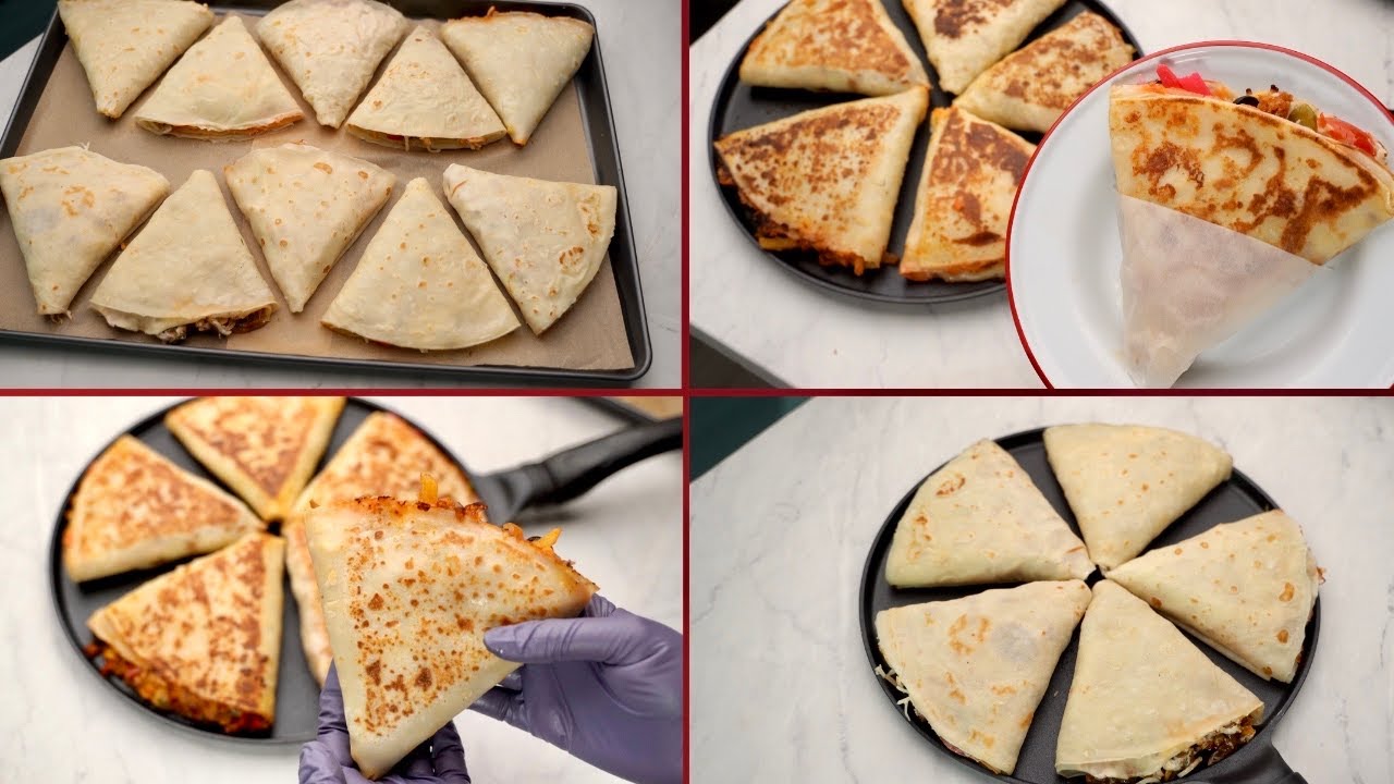 كريب المطاعم المالح بدون بيض 🌯 أسهل وجبة بطريقة سريعة مع حشوات رهيبة!