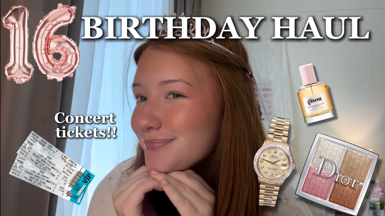 My 16th birthday gift haul! *concert tickets*..