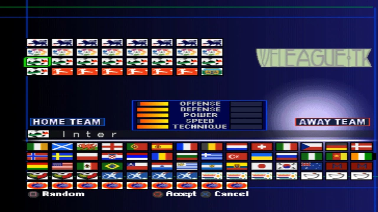 187 - Winning Eleven 2002 PS1 - Геймплей WELeague Reloaded V2.0