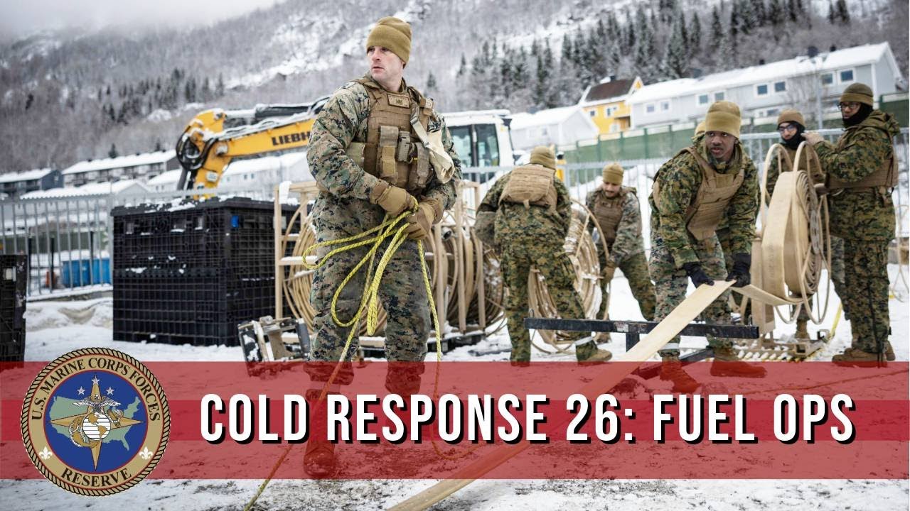 Marine Corps Reserve conducts JPOTS fuel operations during Cold Response 26