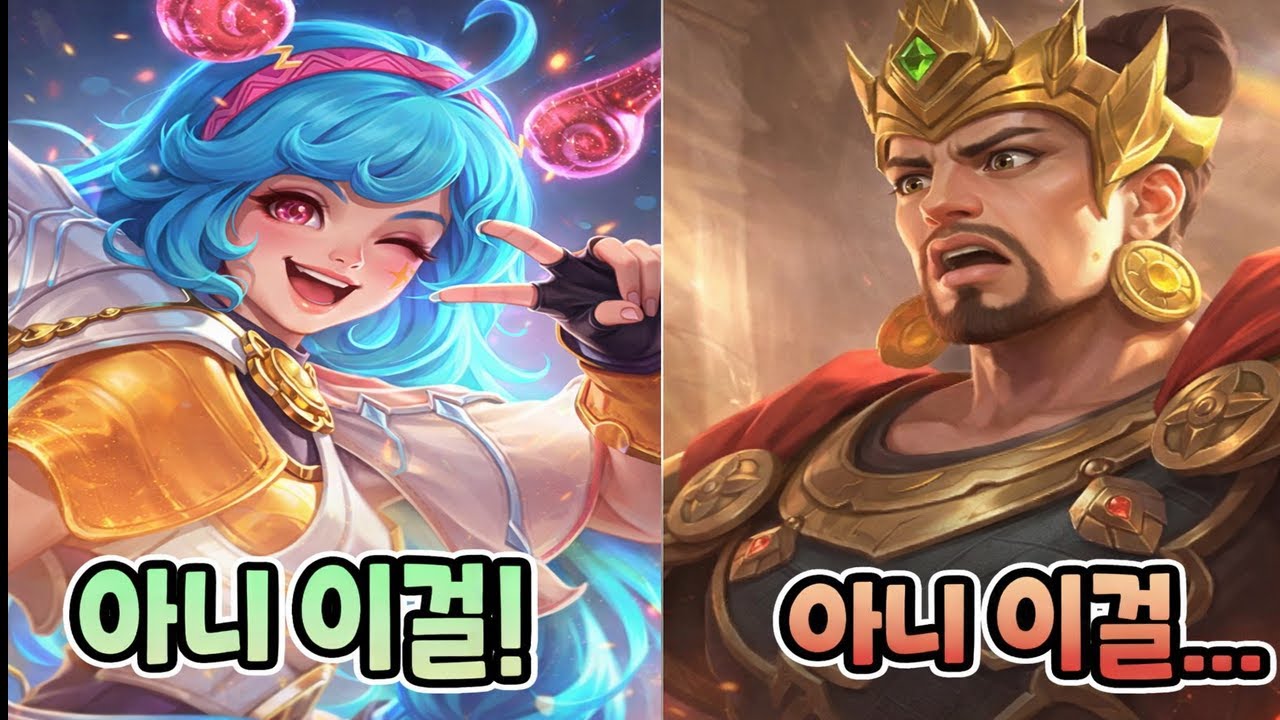 모바일레전드) 아니...이걸...!!? 그리고..아니!!!! 이걸!!!! 무슨 느낌인줄 알죠!?
