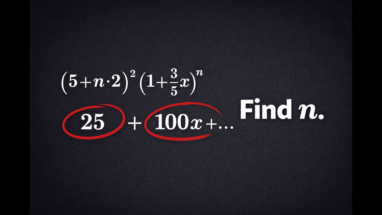 Find n! IB Maths AA HL Binomial Expansion Explained