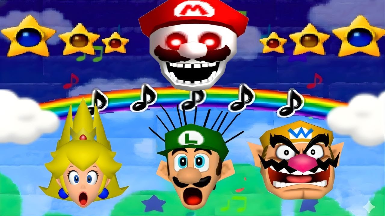 マリオパーティ2 マリオ対バカな友達  ラッキーミニゲーム マリオ vs ルイージ vs ピーチ vs ワリオ