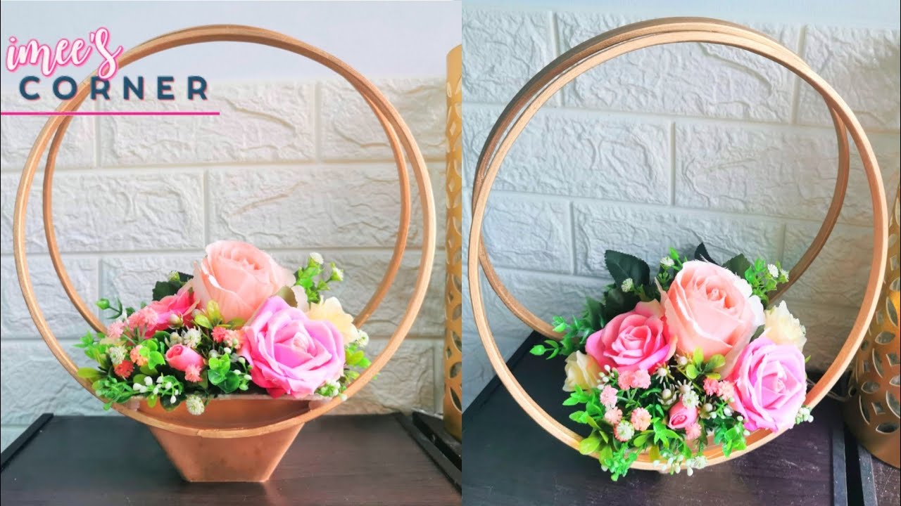 DIY Room Decoration with Artificial Flowers || Valentines Day Gift Idea for Her