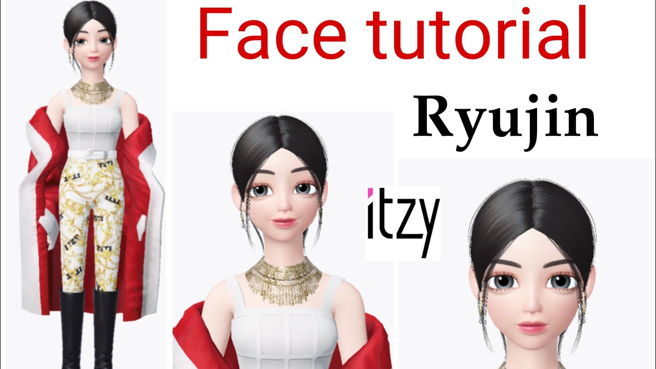 How to make ITZY Ryujin face on zepeto | Face tutorial