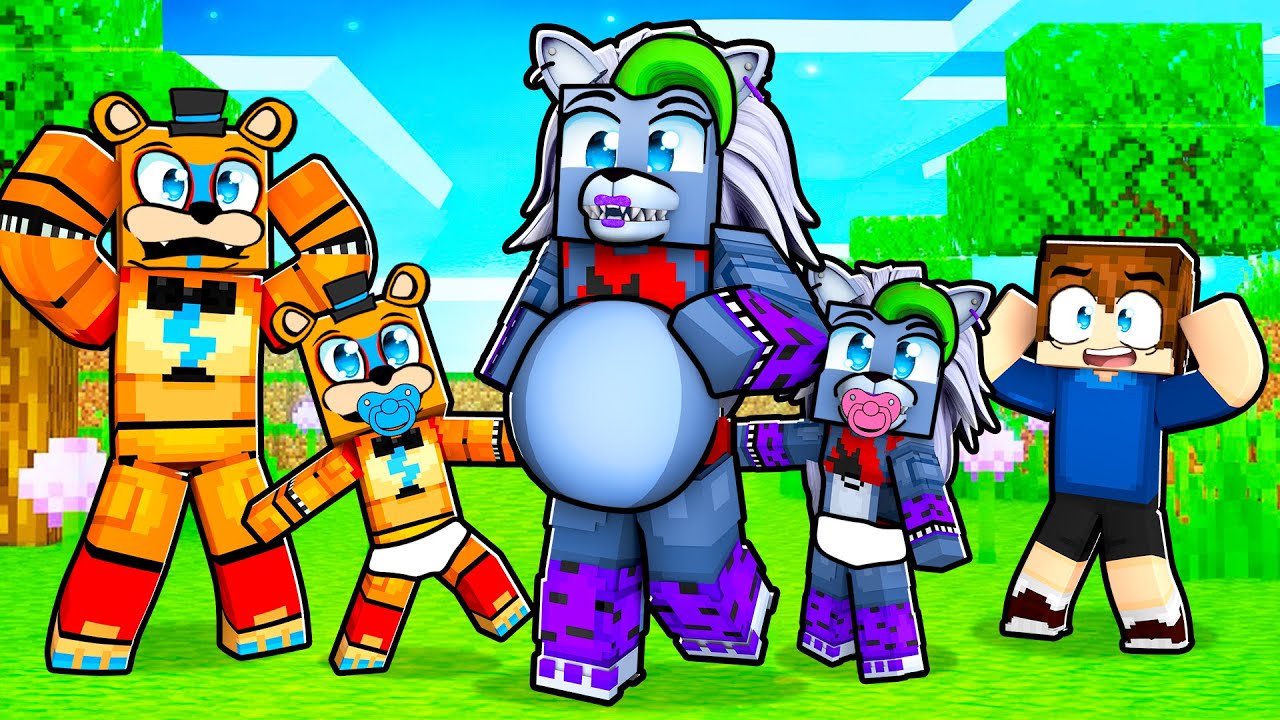 Roxanne Wolf's 100 BABY CHALLENGE in Minecraft RETURNS