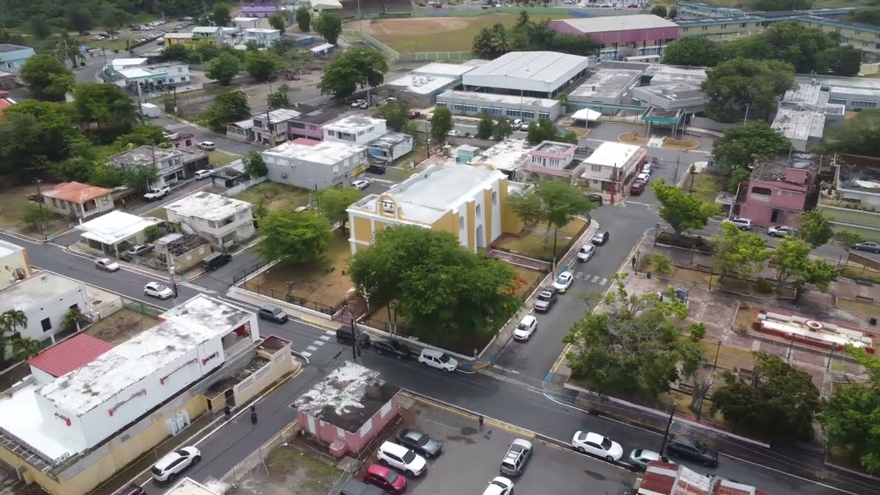 4k | Plaza pública de Loíza | Puerto Rico | Chill Background Music | Tour Saltamontes | 360 view