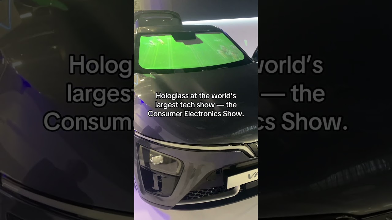 On the biggest stage #hologlass #carwindowdisplay #ces #consumertech #tech #lasvegas
