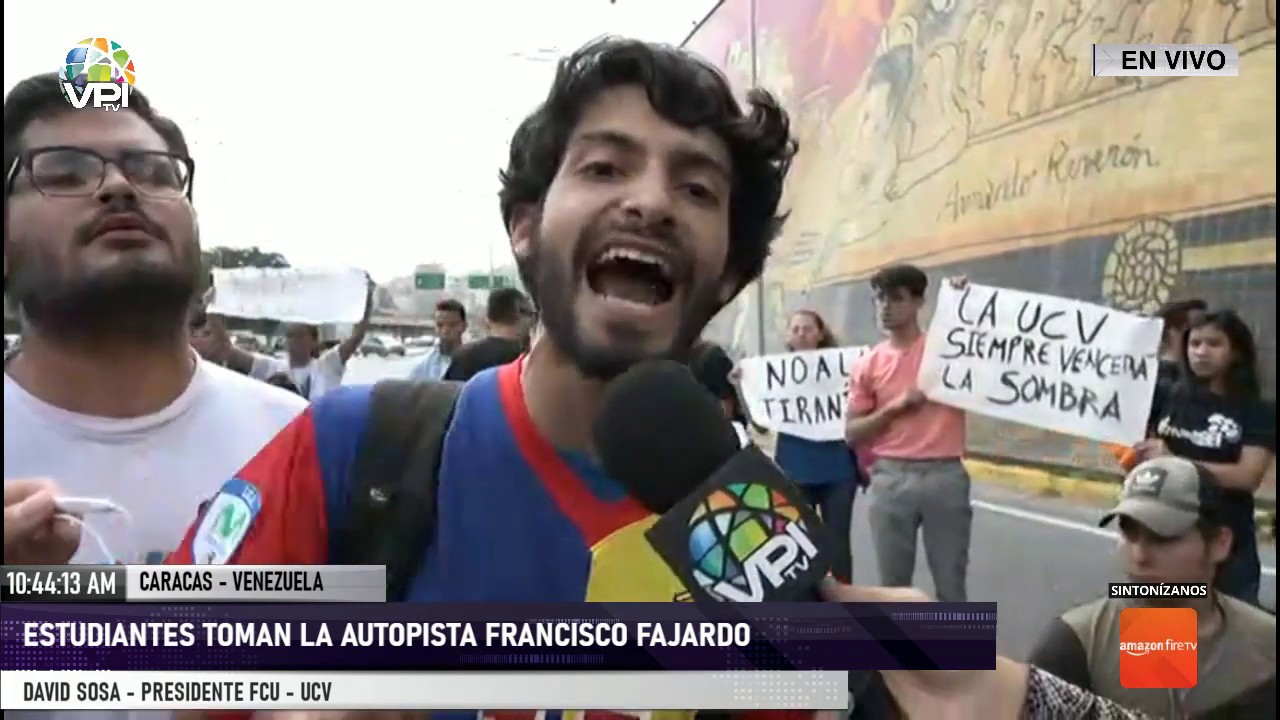 Caracas - Estudiantes tomaron las calles en marco del Día de la Juventud - VPItv