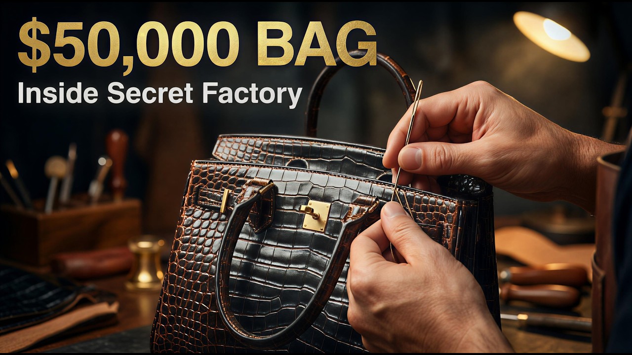 Inside a $50,000 Crocodile Leather Bag Factory — How Ultra Luxury Handbags Are Made