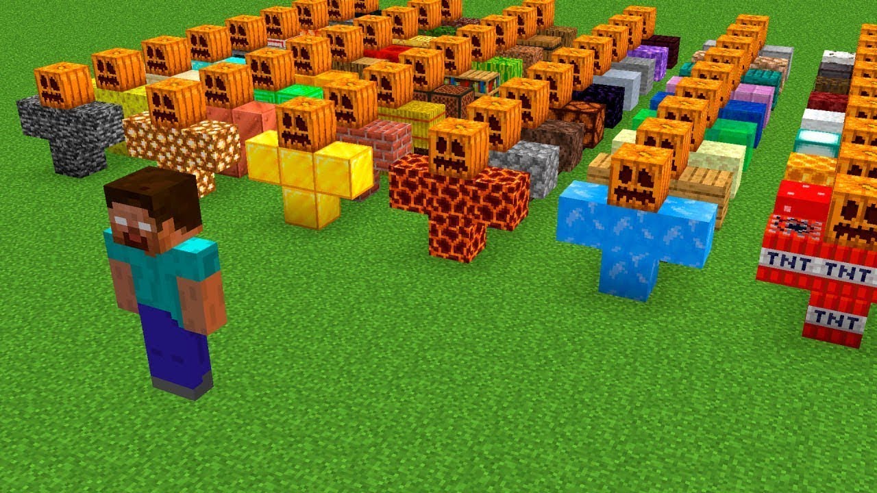 herobrine vs golem army