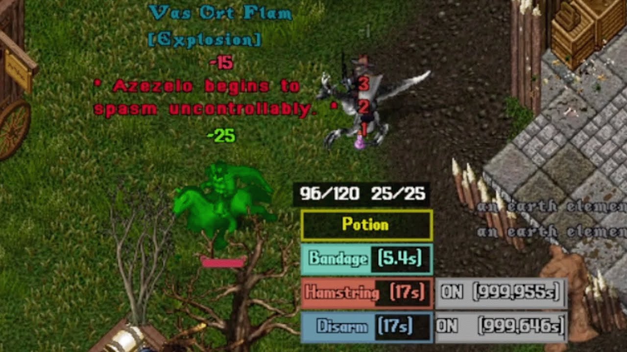 Ultima Online Outlands Poison Fencing/Archery Dexxer 1st PvP Fight