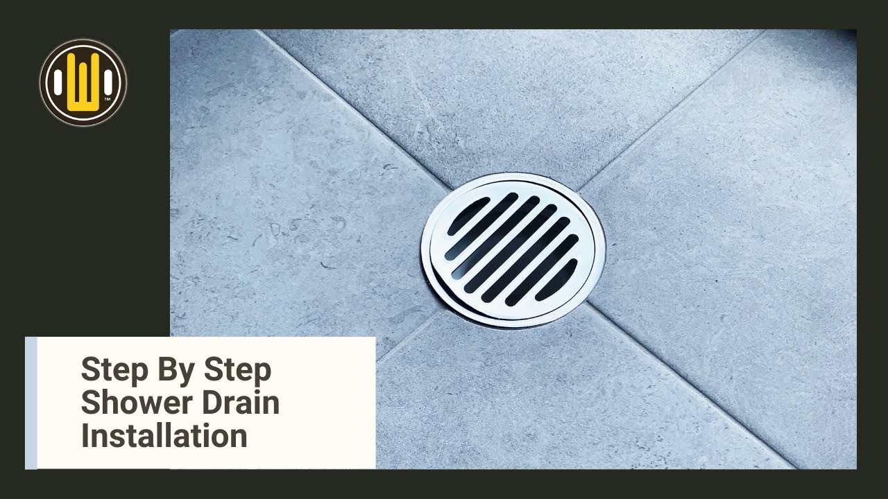 Step By Step Shower Drain Installation Using RedGard and a Wondercap Shower Drain