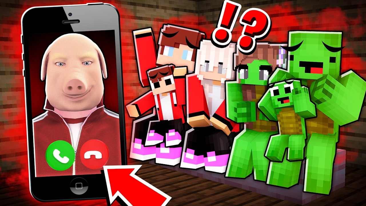 Why SCARY JOHN PORK Call JJ And Mikey Family At Night! - Maizen Minecraft