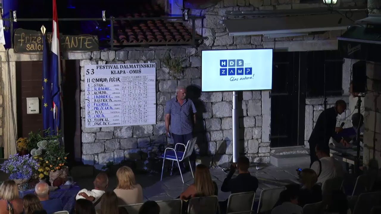53. Festival Dalmatinskih Klapa Omiš - Druga izborna večer 6. srpnja, 2019.
