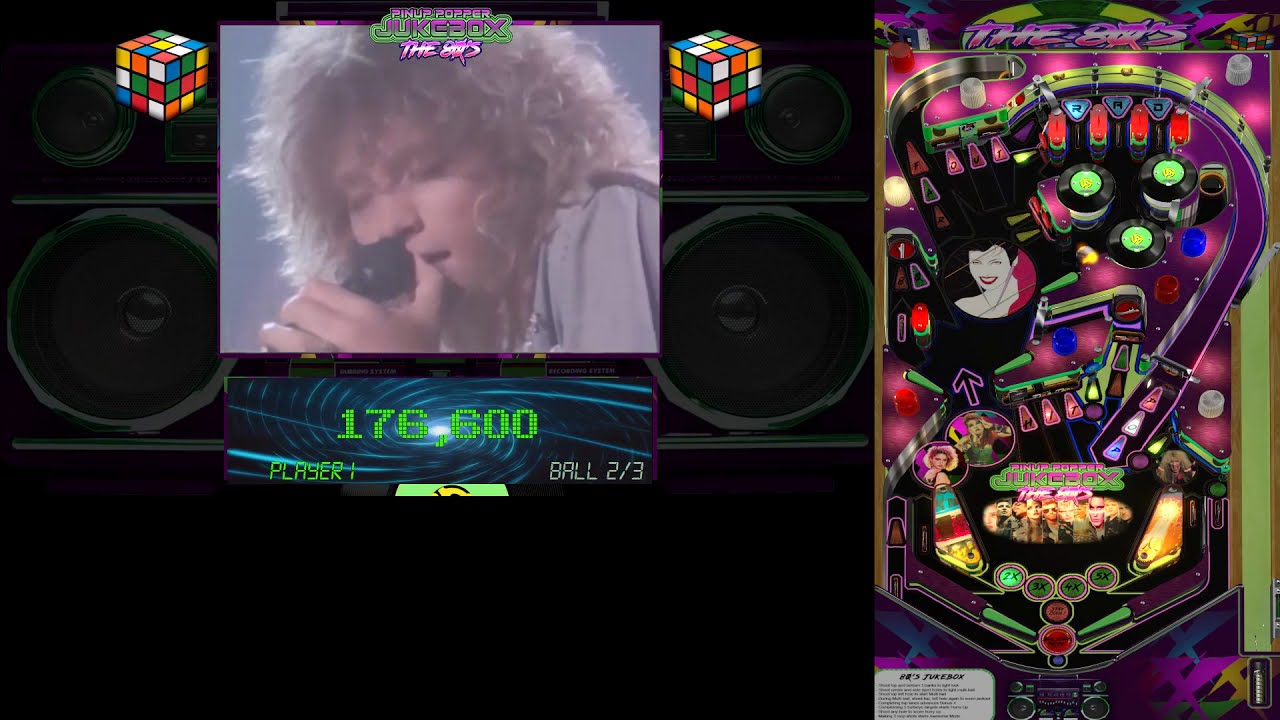 PinUP Jukebox the80s Pinball - Orginal - VPX