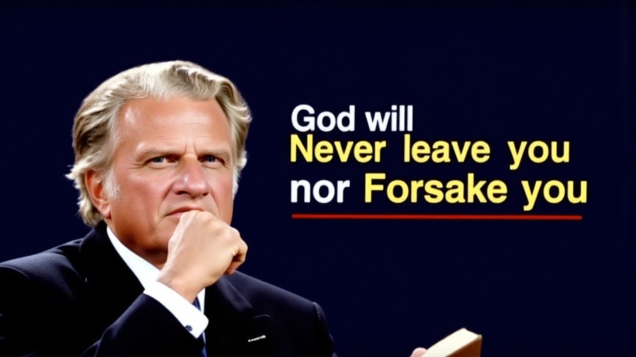 God Will Never Leave You Nor Forsake You| Billy Graham | Faith Motivation