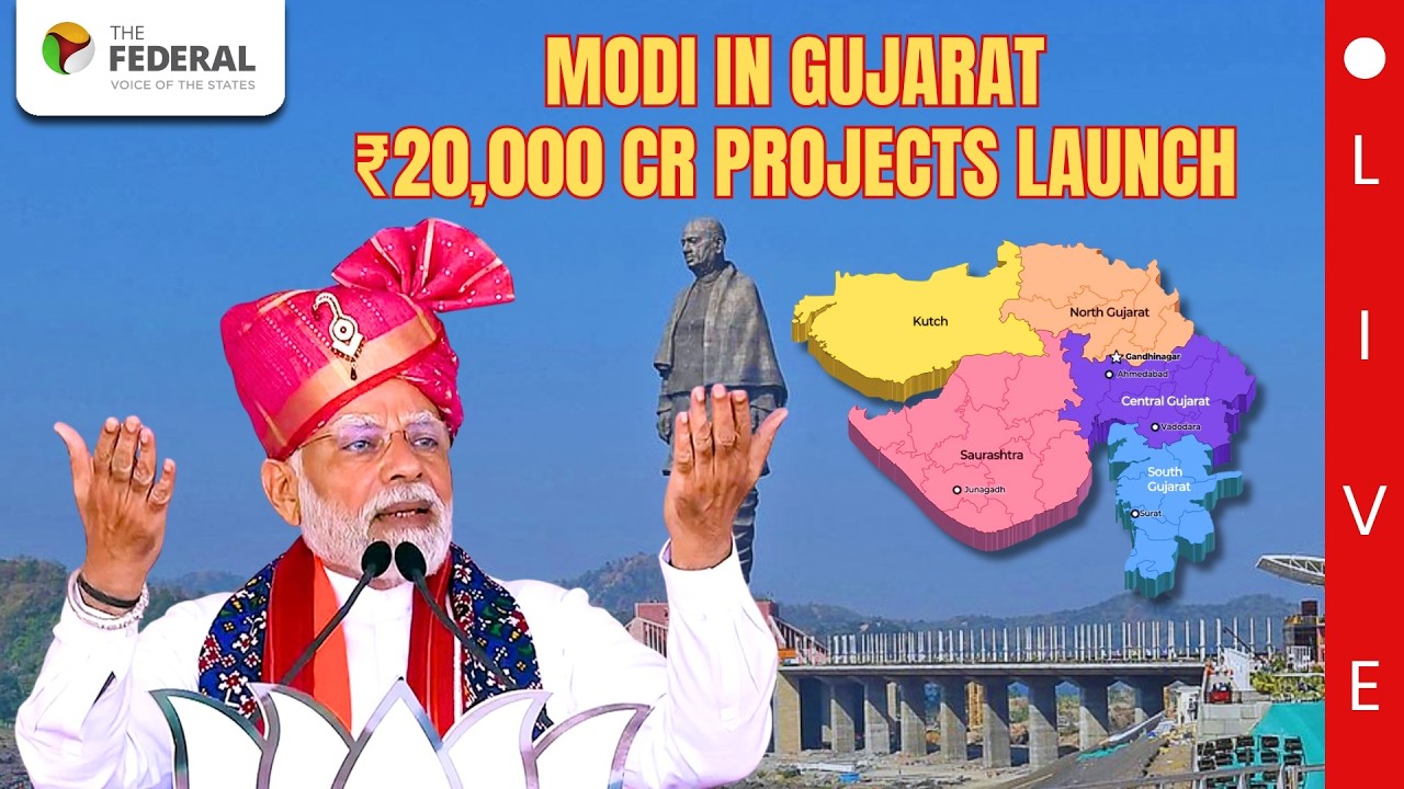 LIVE: PM Modi Gujarat Visit  | Project Inaugurations | Public Address Updates