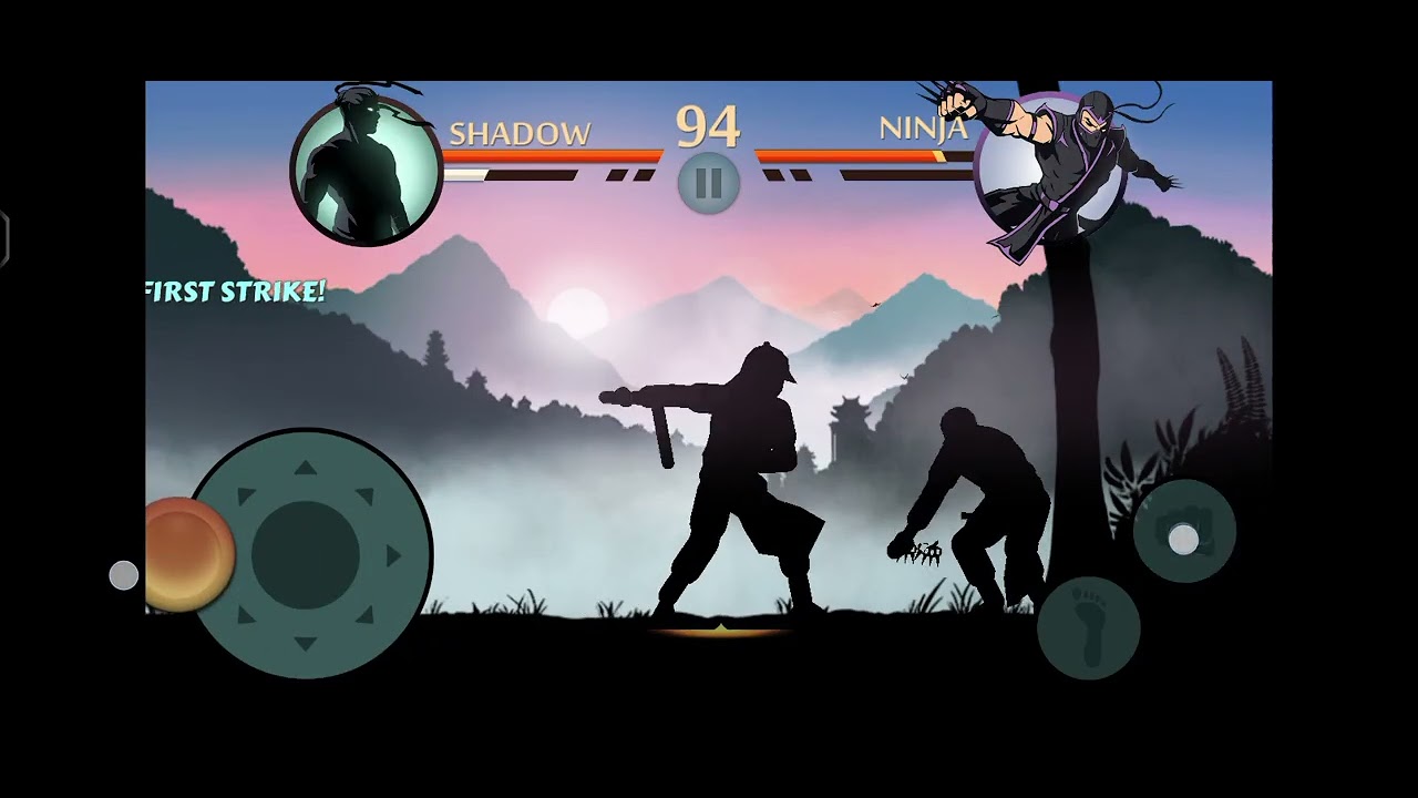 Playing shadow fight 2 part 1