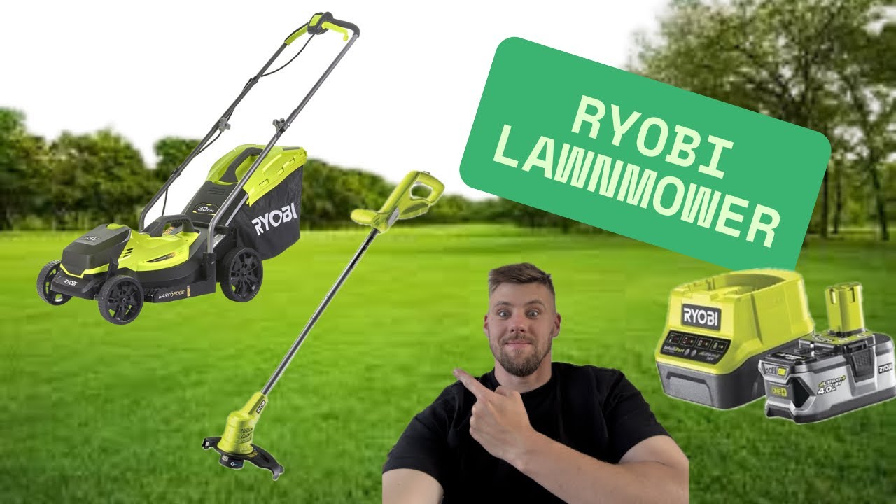 RYOBI REVIEW 18V ONE+ Cordless Lawnmower and Grass Trimmer Twin Kit (1 x4.0Ah)