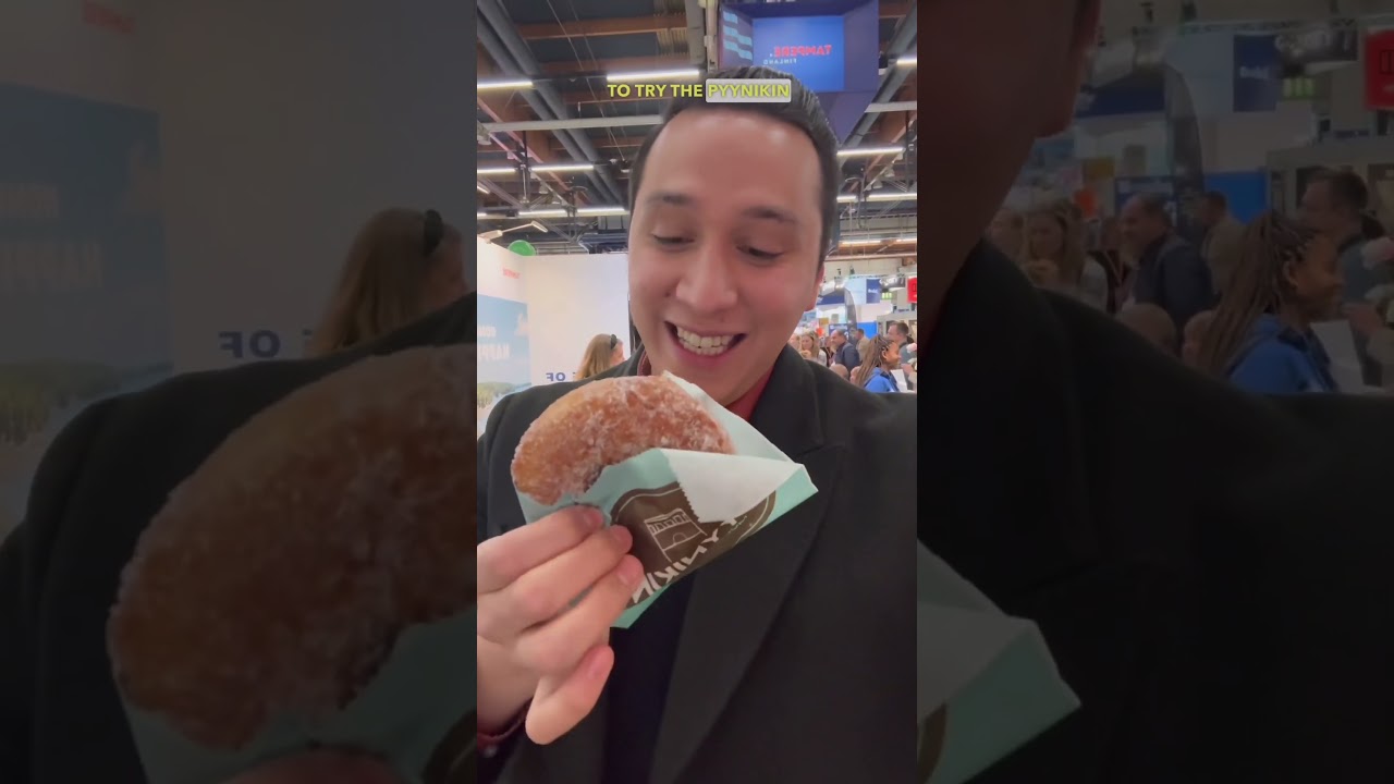 Trying traditional Finnish food in the Matka travel fair pt. 1 🤤🇫🇮 #mexinfin #matka2024