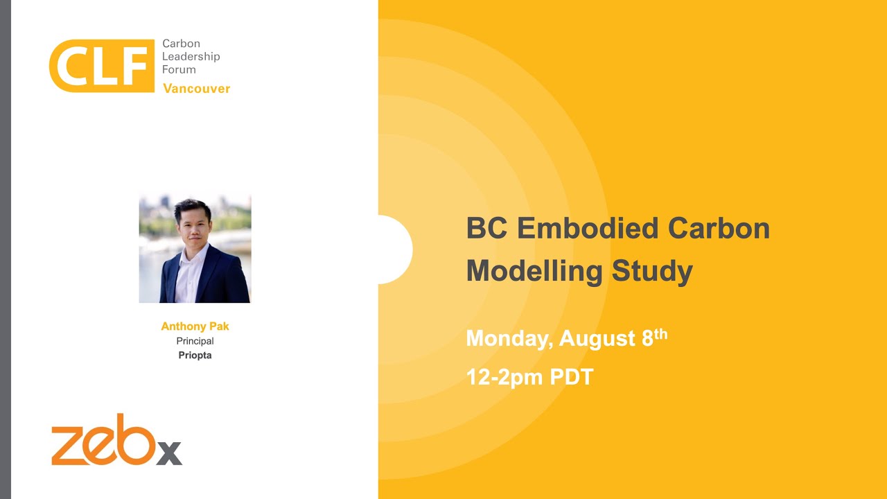 BC Embodied Carbon Modelling Study | Anthony Pak (Priopta)
