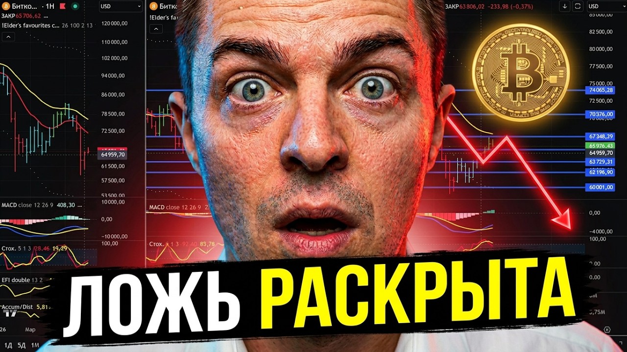 БИТКОИН⚡️СРОЧНО: Ловушка захлопнулась? Не делай как все! | прогноз, крипта, трейдинг