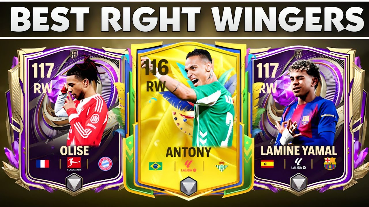 BEST RIGHT WINGERS FC MOBILE 🤯 BEST RW FC MOBILE || LION HINDI