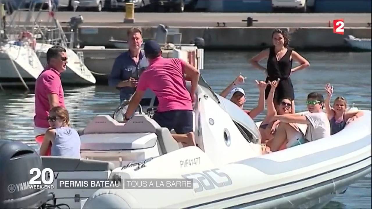Bateau école CAP 180 à Saint Cyprien 66750 au JT de 20h sur France 2