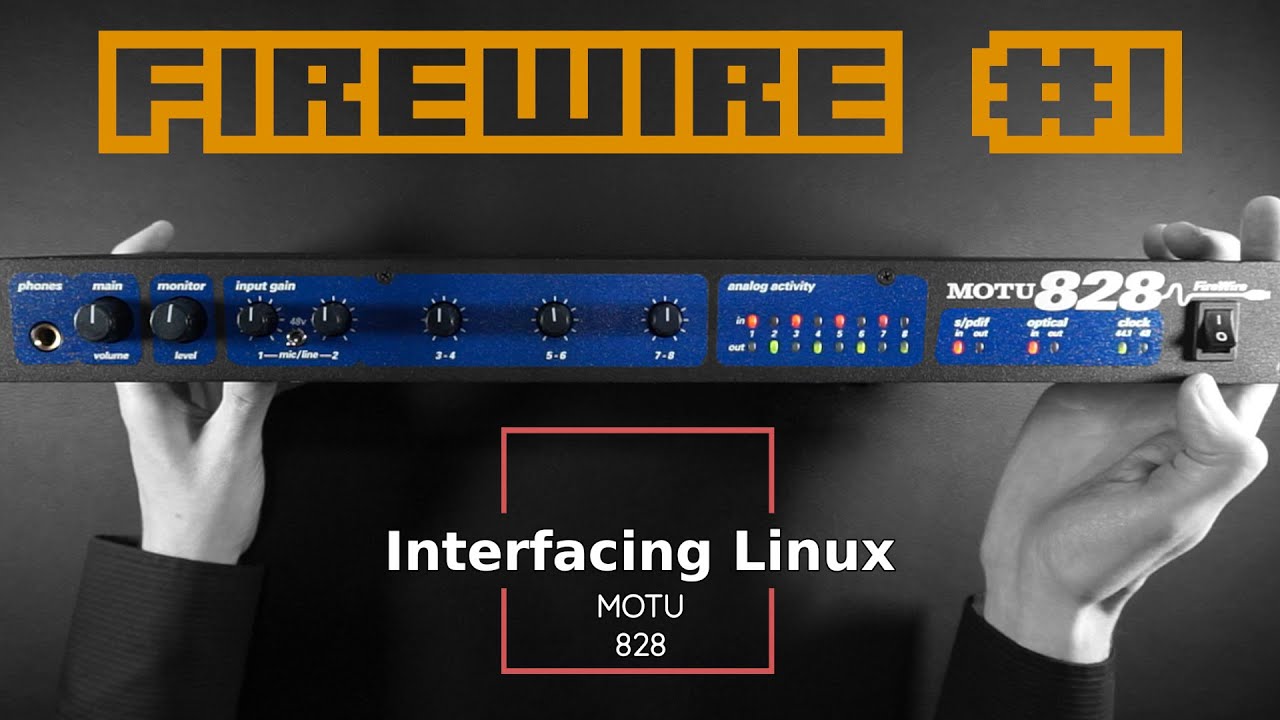 Интерфейс Linux: MOTU 828 MK1