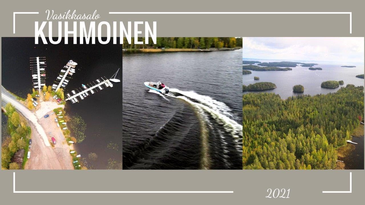 Motorboat Buster M / Yamaha 50hp in Vasikkasalo, Kuhmoinen, Finland🇫🇮 4K