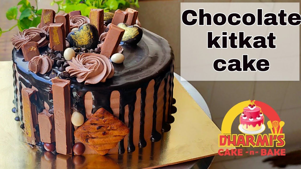 Chocolate Kitkat Cake | Easy chocolate cake decoration | Easy Birthday Cake