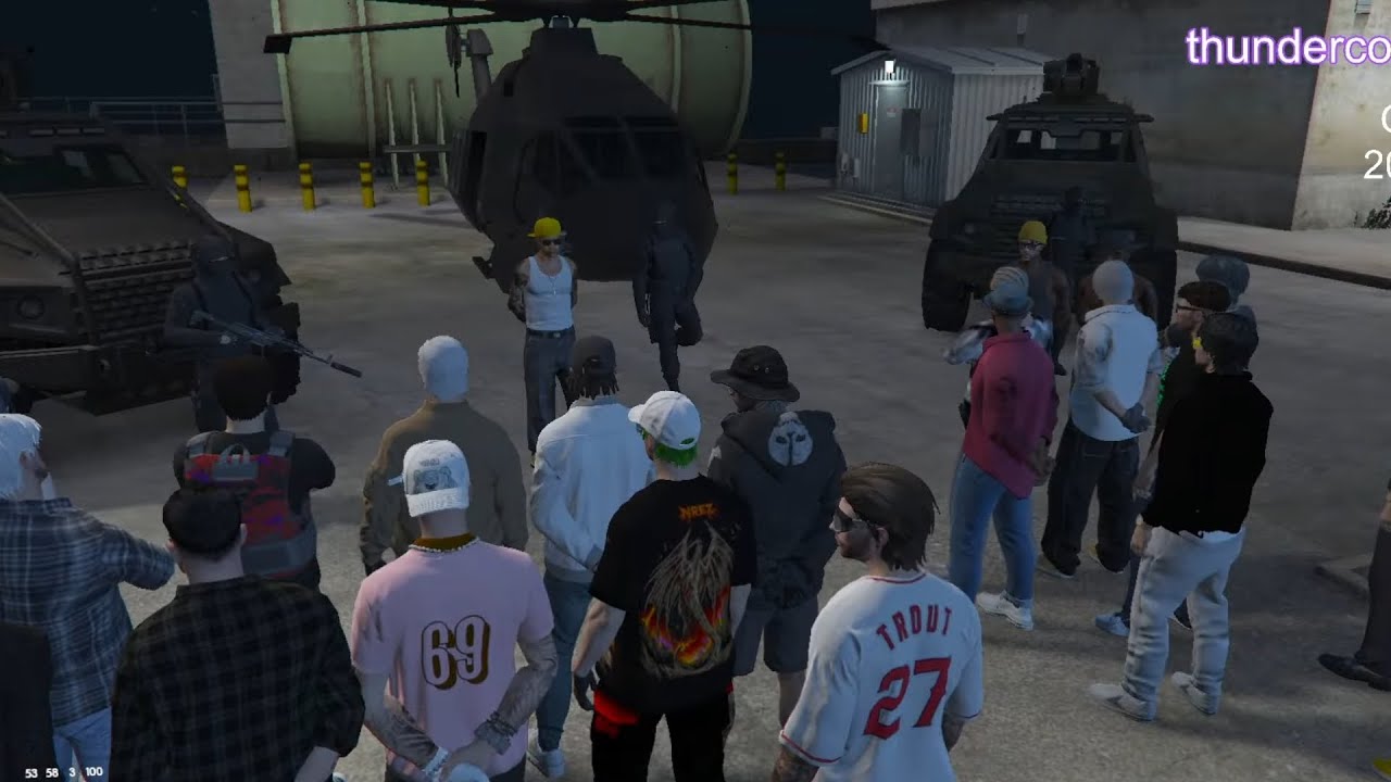 SOUTH SIDE UNITED vs PD | 25 vs 5 | pov - @avggamings @ThundercoreYT #gta  #hrp #htrplive 