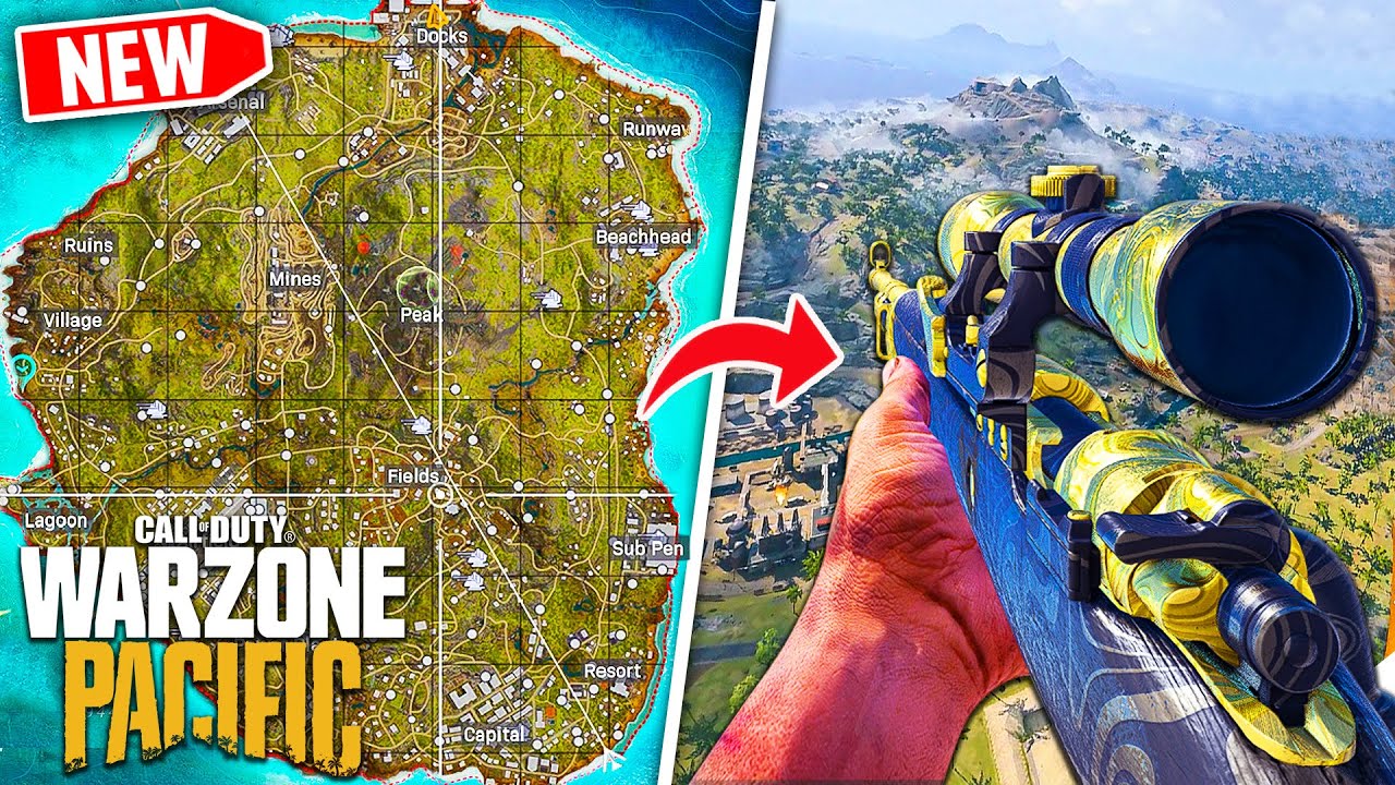 *NEW* WARZONE PACIFIC MAP TOUR: ENTIRE MAP WALKTHROUGH! (Warzone Caldera)